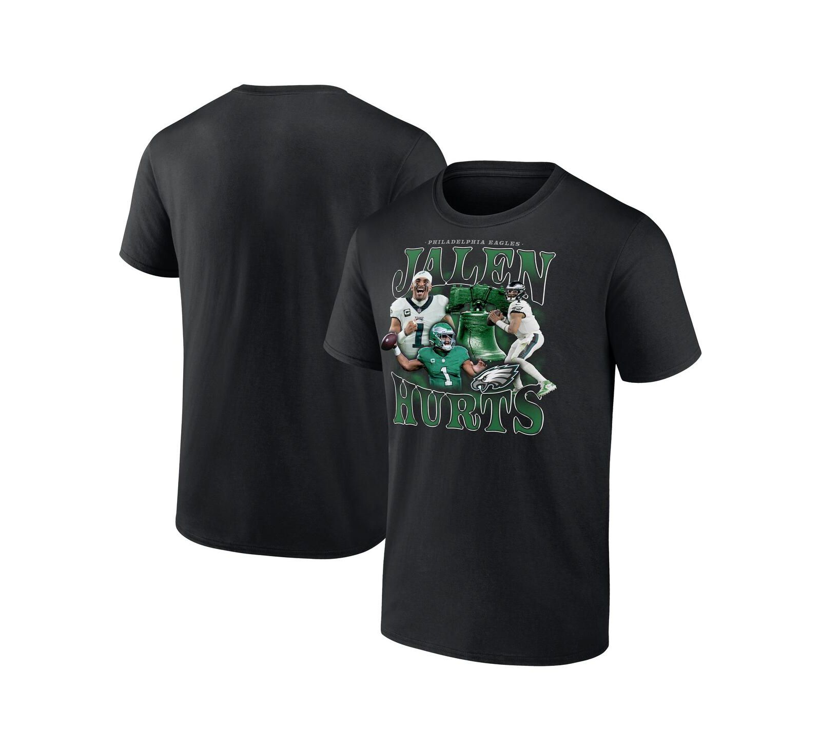 Fanatics Men's Jalen Hurts Black Philadelphia Eagles Notorious Player Graphic T-Shirt