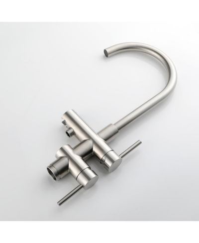 Freestanding Bathtub Faucet - High Flow Tub Filler with Handheld Shower and Swivel Spout