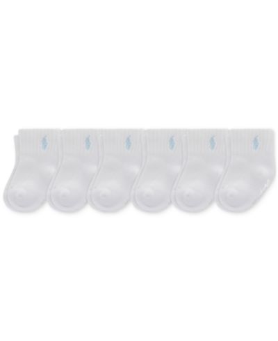 Polo Ralph Lauren Baby Boy Sport Quarter Socks, 6 Pack