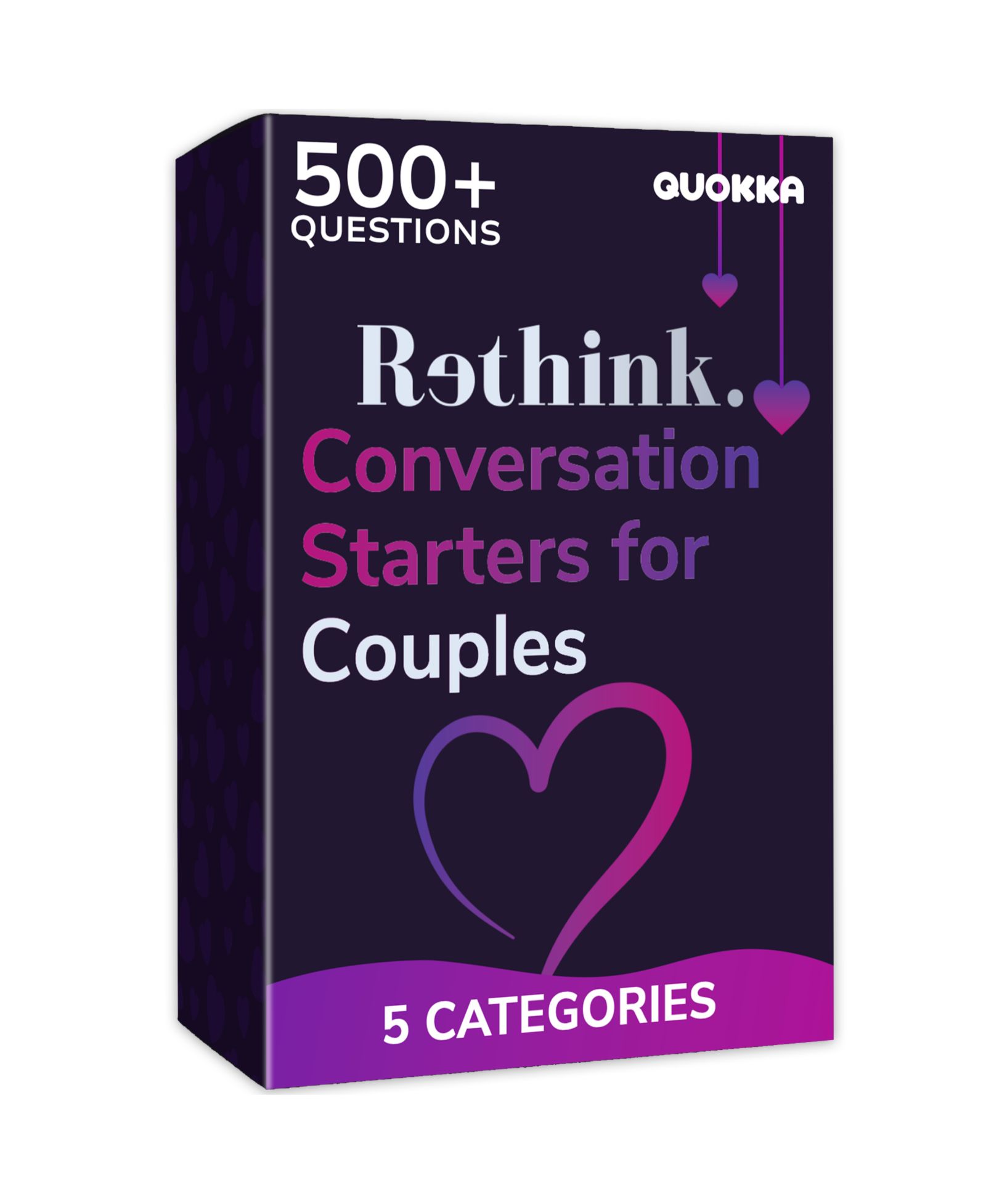 QUOKKA Know Me Better Conversation Cards for Couples Game for Married