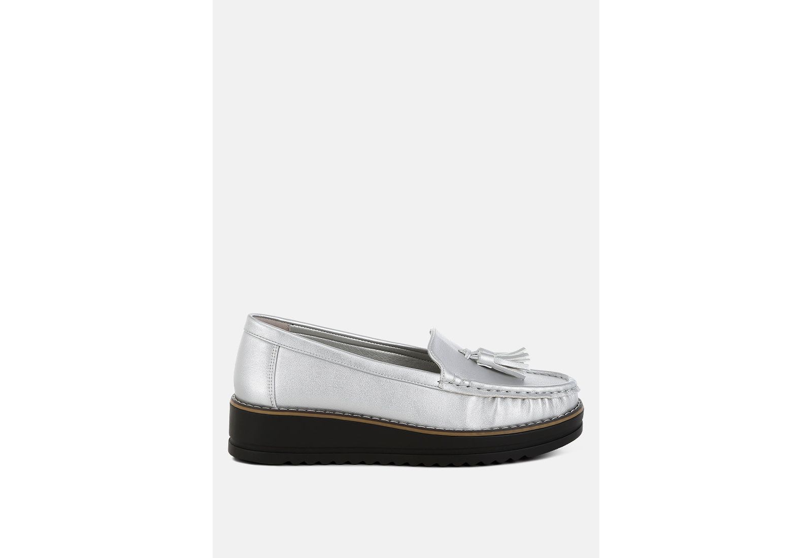 Лоферы London Rag Womens Larana Metallic Tassel Detail