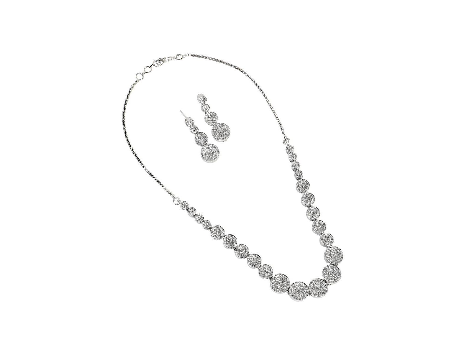 SOHI Silver Anaya Jewelry 2-Piece Set