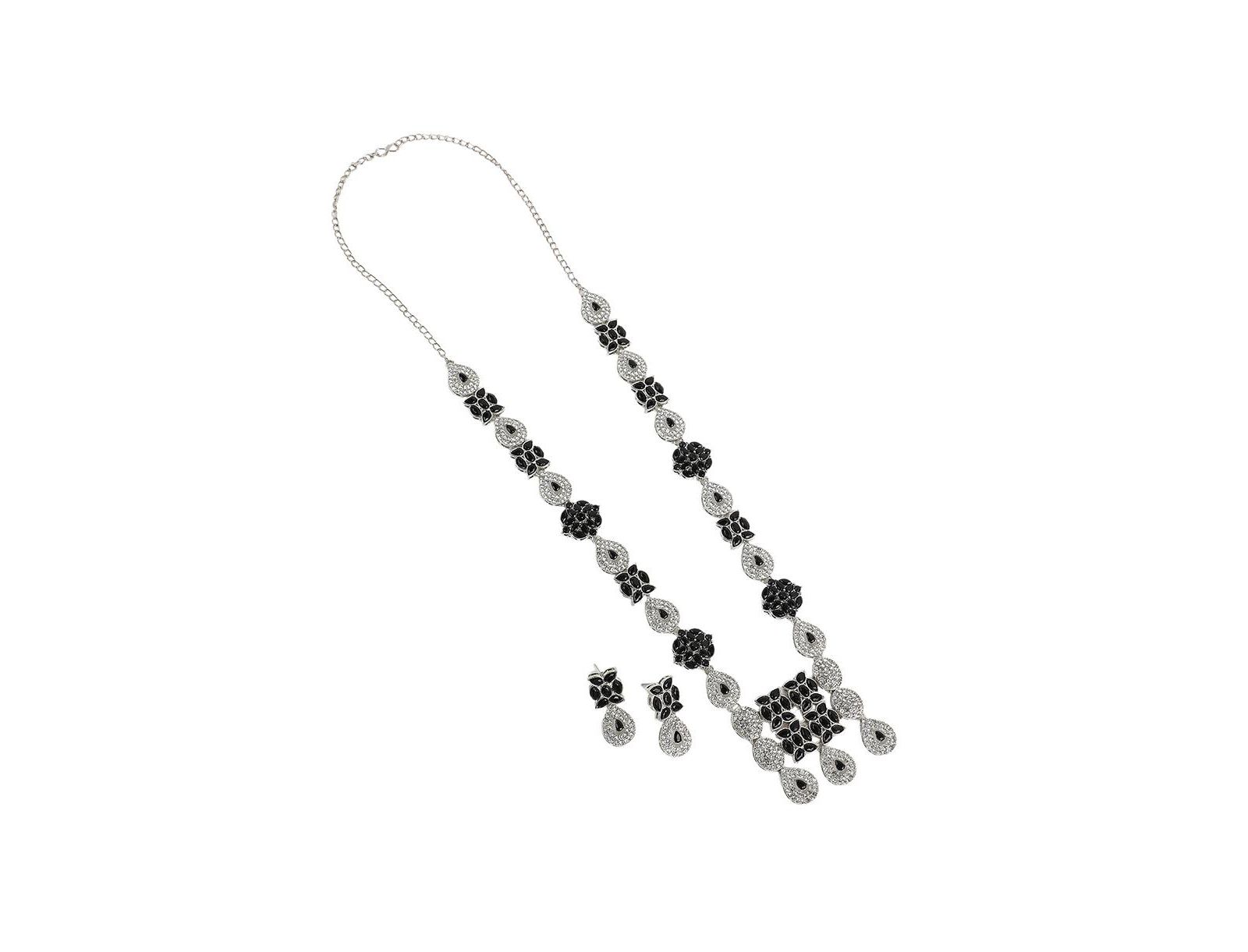 SOHI Black Noorani Jewelry 2-Piece Set