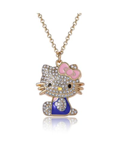 Sanrio Hello Kitty Подвеска-кулон Crystal с цветной эмалью