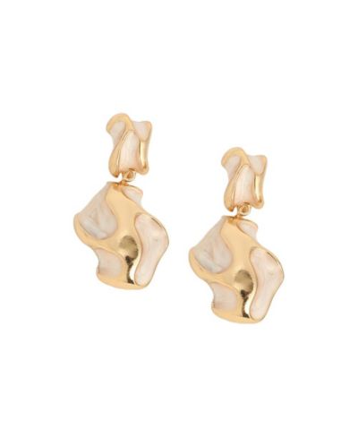 SOHI Women's The Eroded Drop Earrings