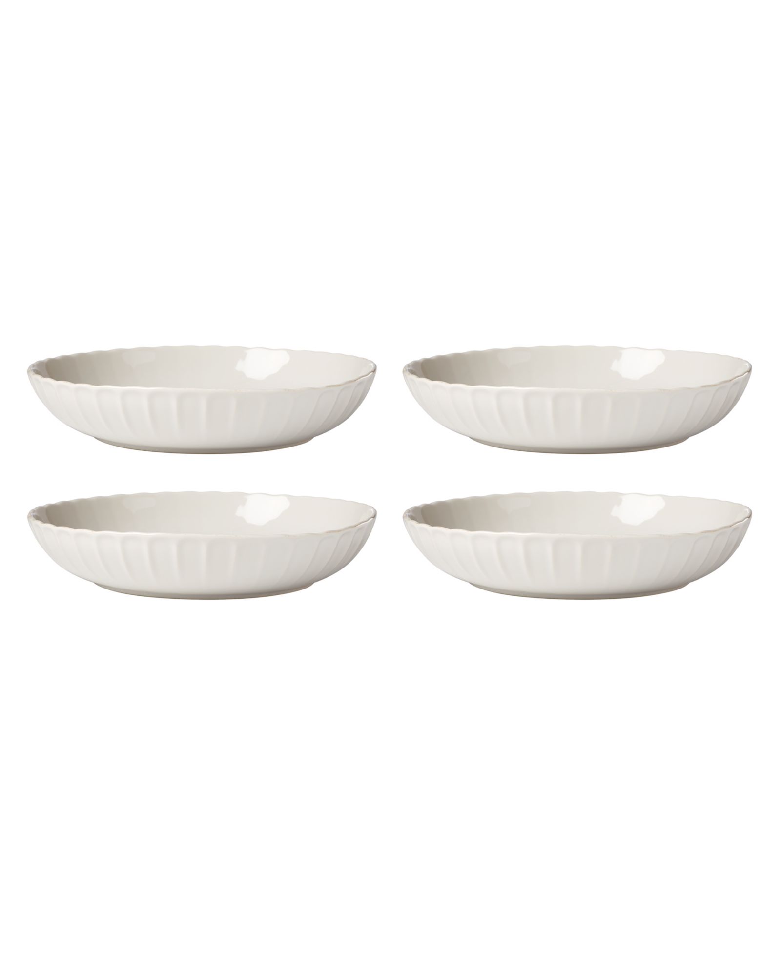 Набор обеденных тарелок Lenox French Perle Scallop, 4 шт.
