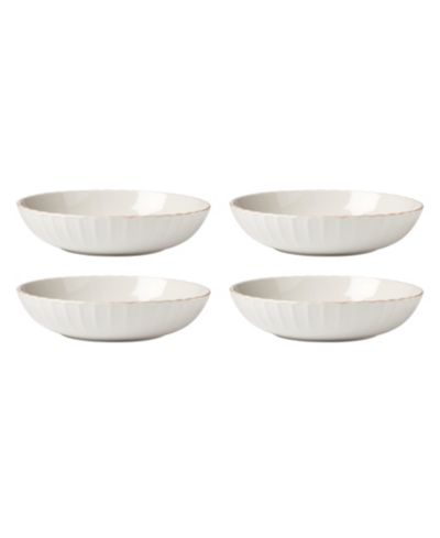 Lenox French Perle Scallop Pasta Bowls, Set of 4