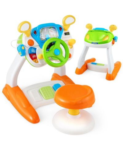 Игрушечная машина Gymax Kids Pretend Ride on Toy Driver Simulation Car с светом и звуком
