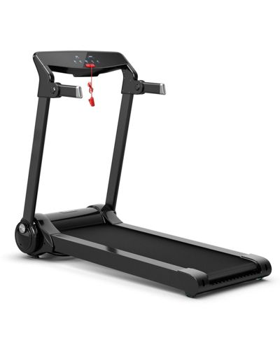 HONGGE 3HP Electric Folding Treadmill with Bluetooth Speaker-Silver