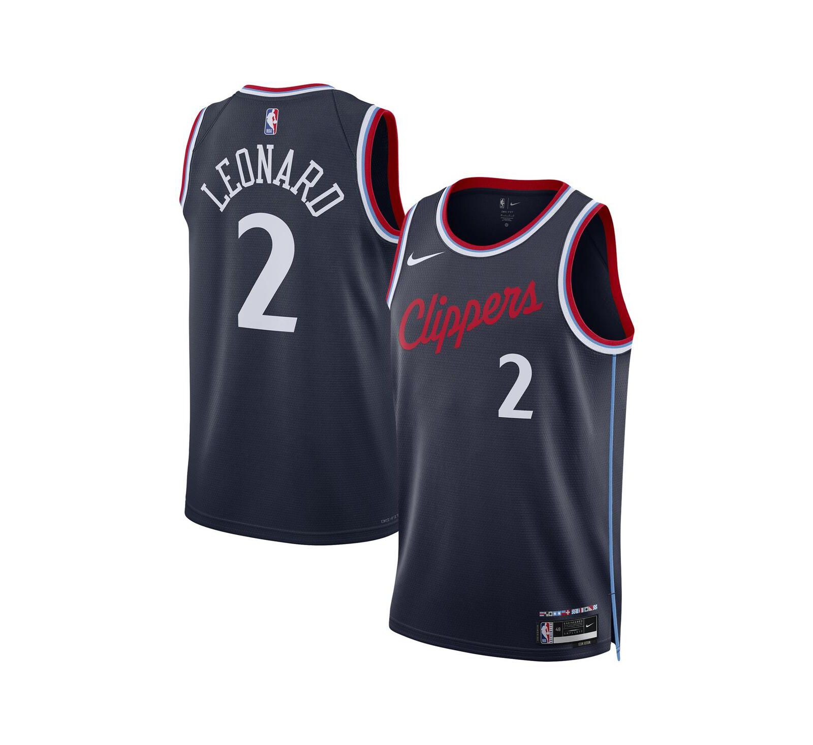 Nike мужская и женская джерси Kawhi Leonard LA Clippers 2024/25 Swingman - Icon Edition