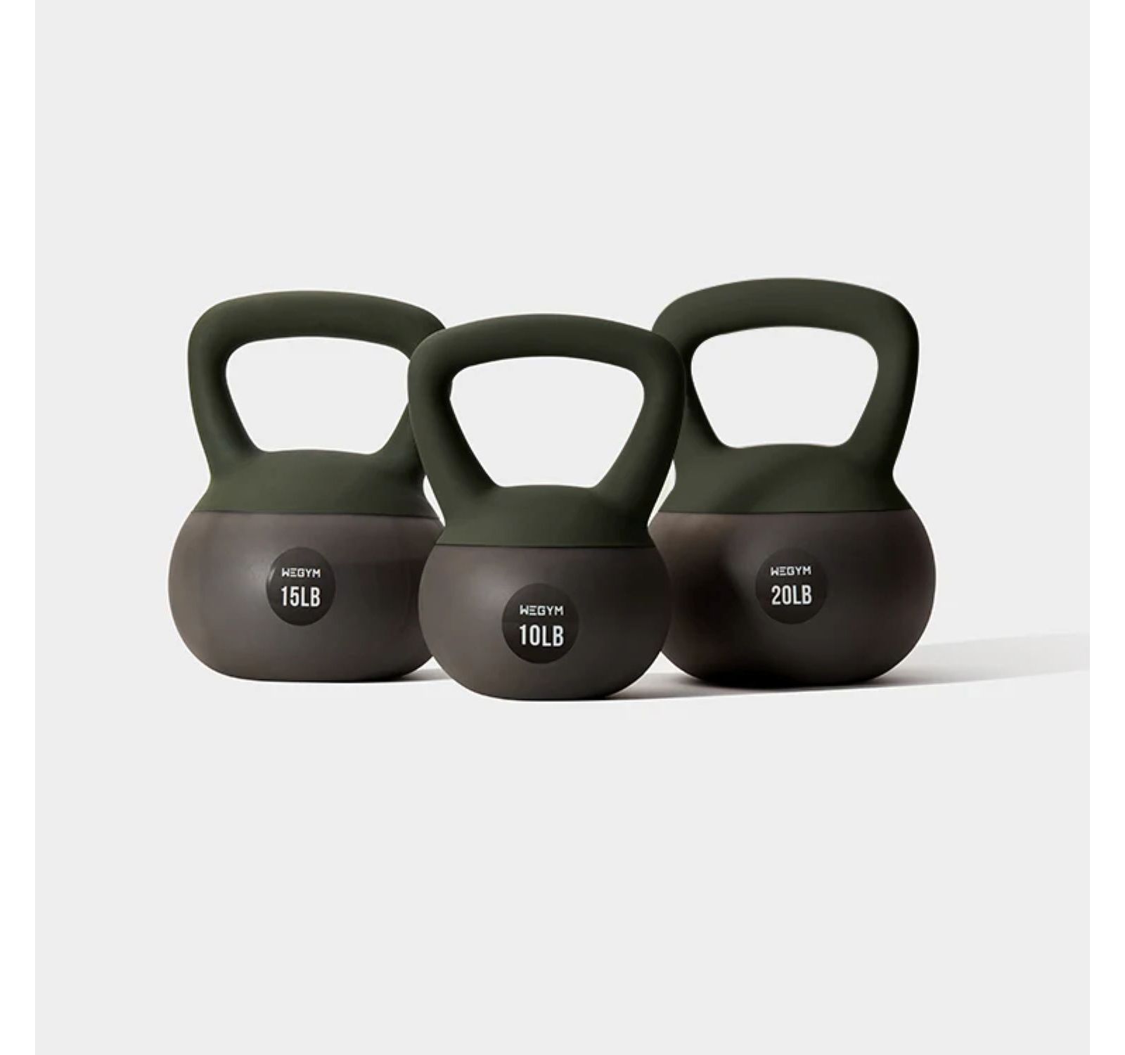 WeGym Soft Kettlebell 3pc Set - 10, 15, & 20 lbs