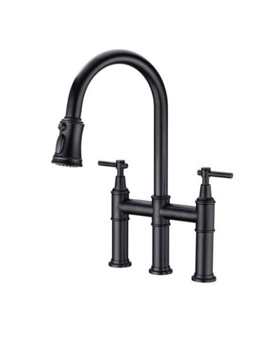 Pull Down Double Handle Kitchen Faucet - Stylish and Functional for Modern Kitchens