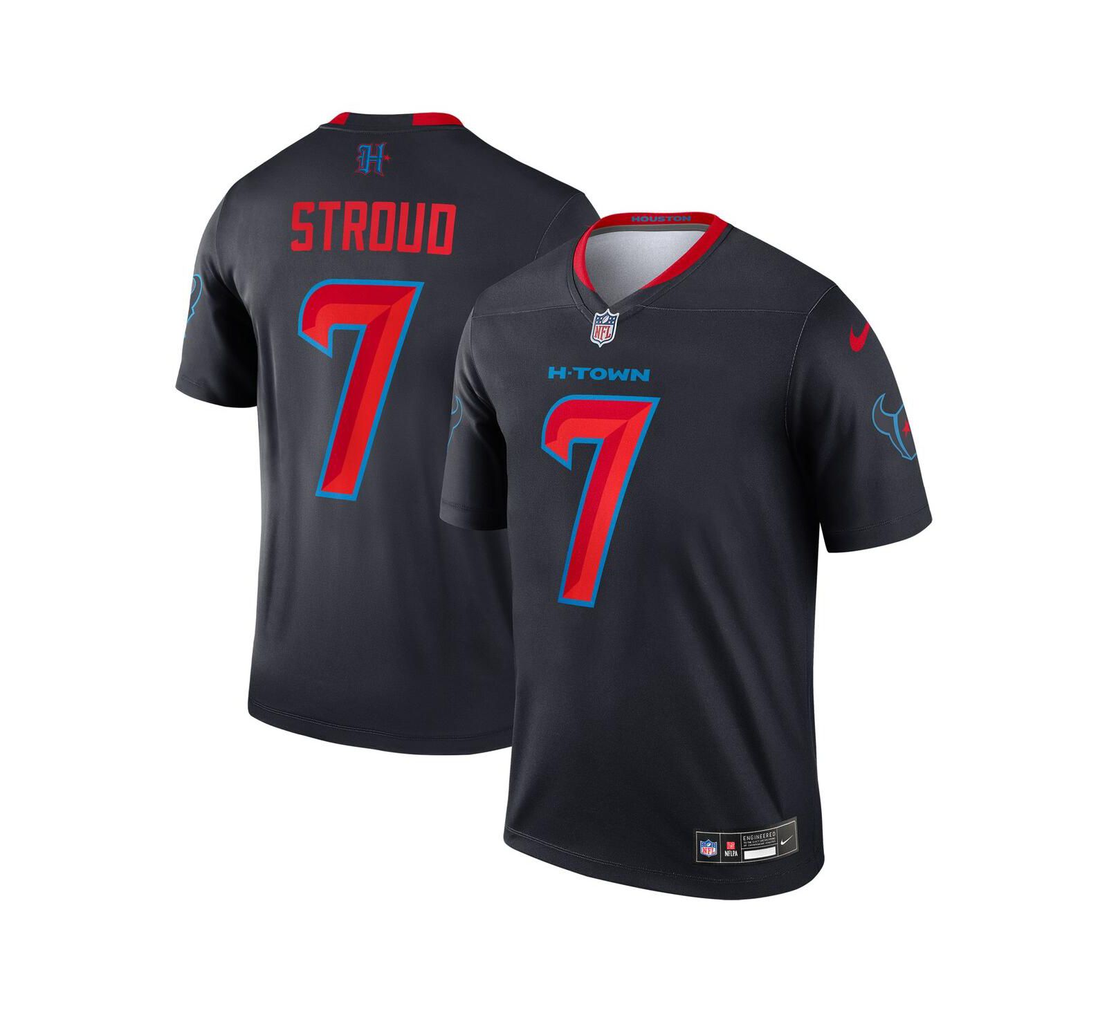 Мужская джерси Nike C.J. Stroud Navy Houston Texans 2nd Alternate Legend Player Performance