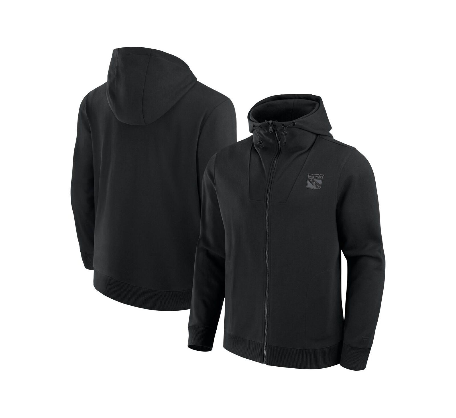 Fanatics Мужское худи на молнии New York Rangers Elements Signature Tonal Primary, черное