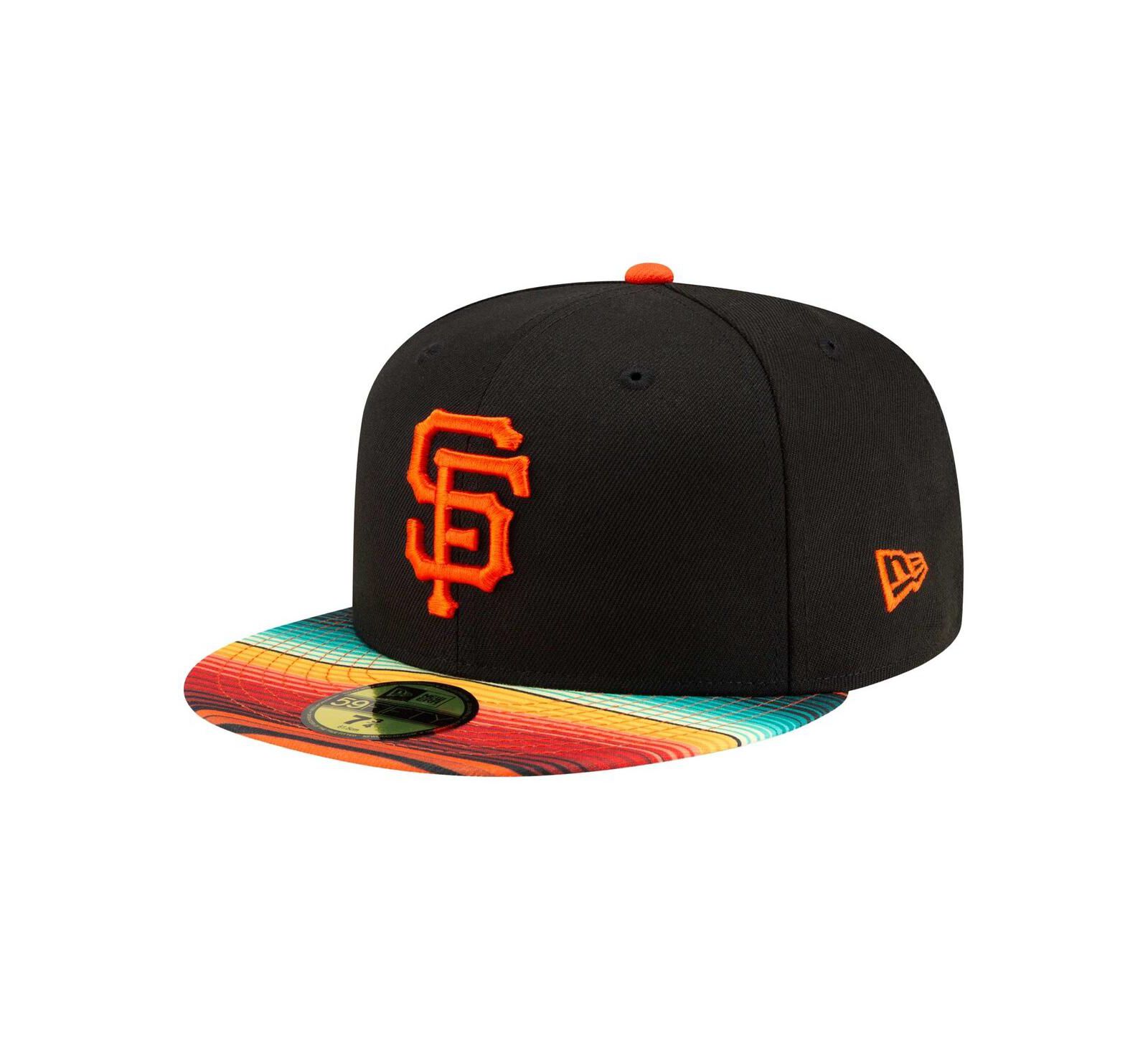 New Era Men's Black San Francisco Giants Turn Back The Clock 59FIFTY Fitted Hat