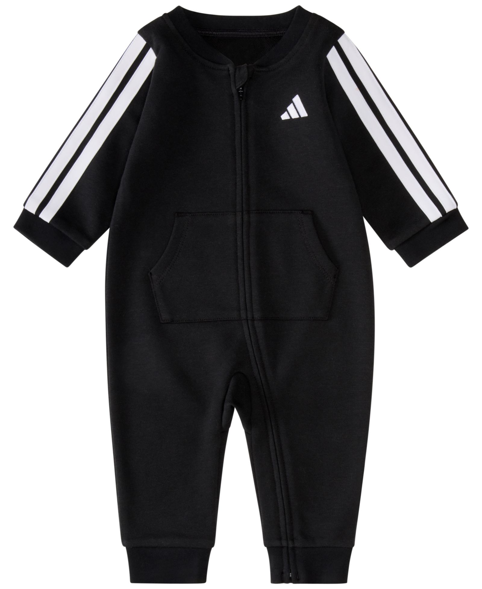 adidas Baby Boys French Terry Round Neck Long Sleeve Coverall