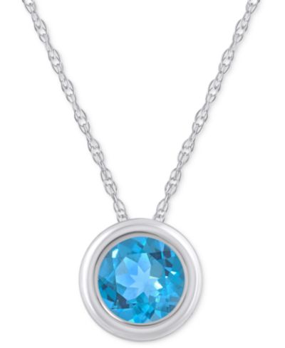 Blue Topaz/White Gold