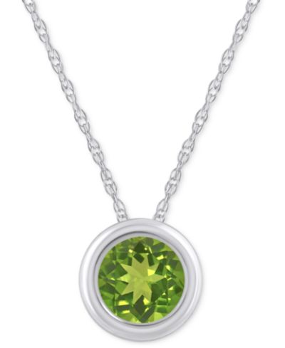Peridot/White Gold