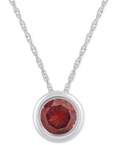 Garnet/White Gold