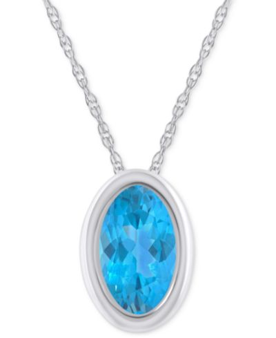 Blue Topaz / White Gold