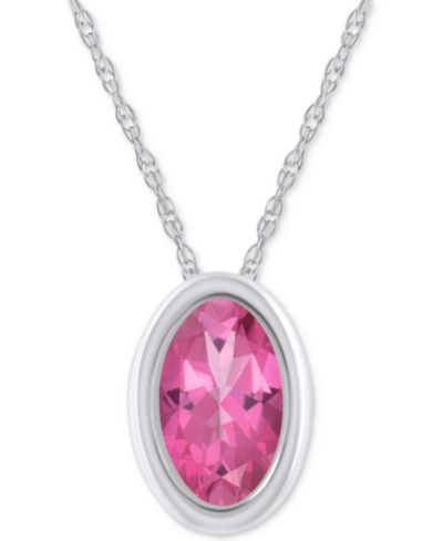 Pink Topaz / White Gold