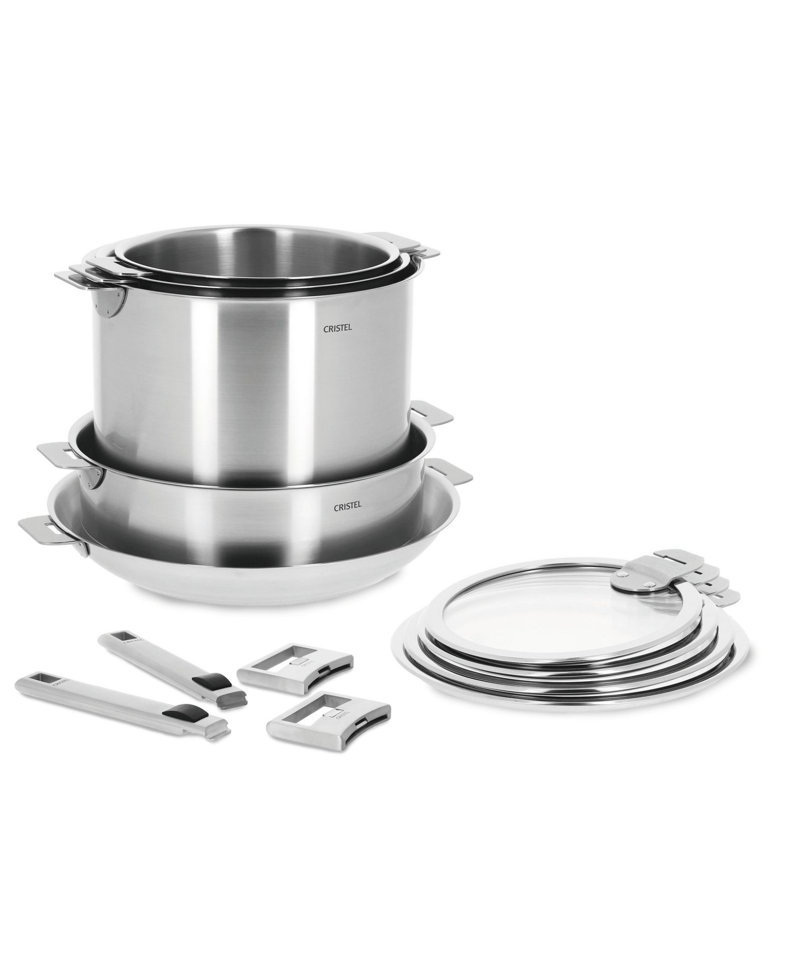 Strate 13-Piece Stainless Steel Cookware Set