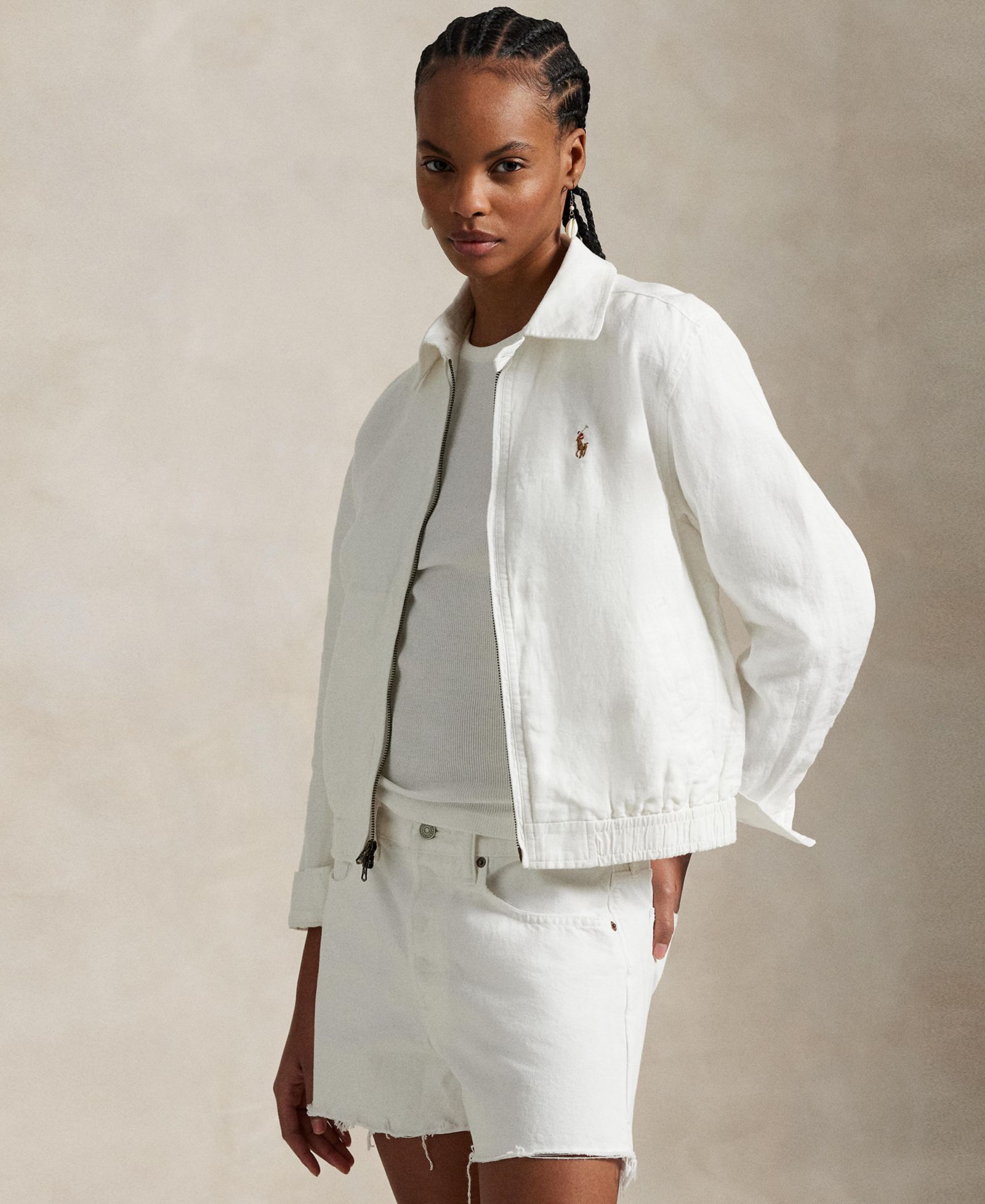 Polo Ralph Lauren Women's Linen Windbreaker