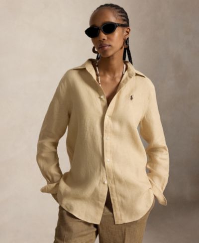 Женская льняная рубашка Polo Ralph Lauren Classic-Fit