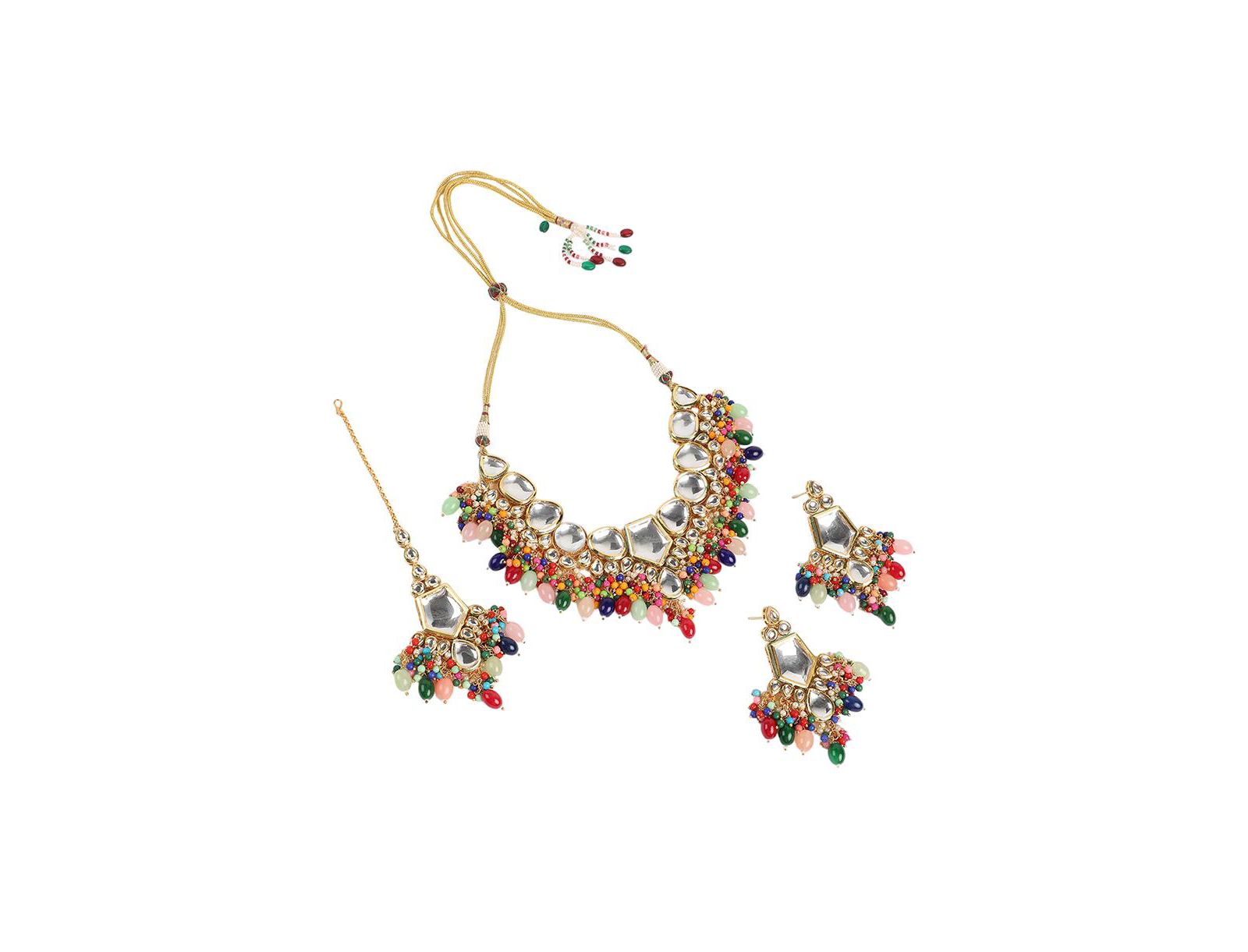 SOHI Gold Jahanara Jewellery 3-Piece Set