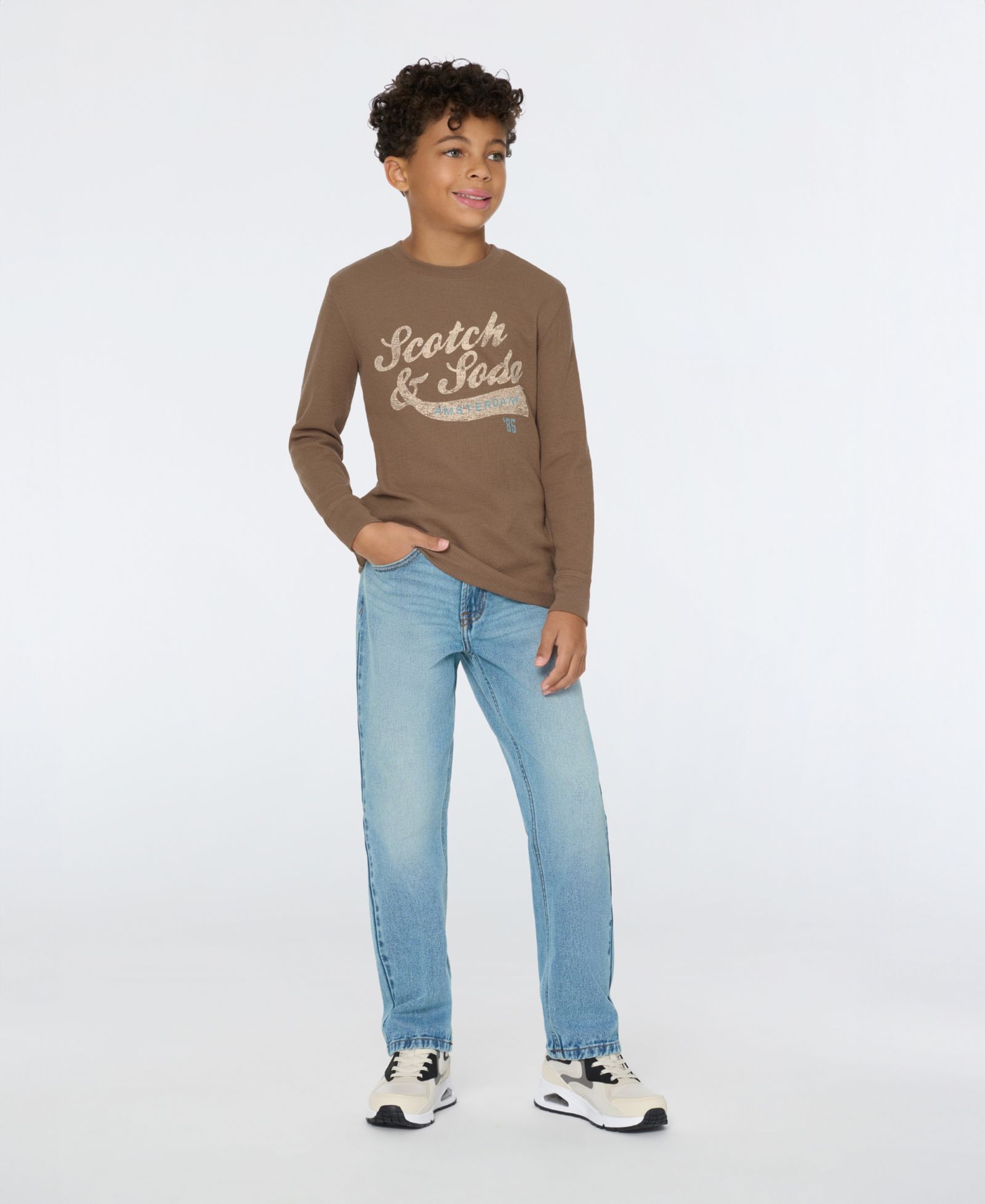 SCOTCH & SODA Big Boys Light 5 Pocket Straight Fit Jean