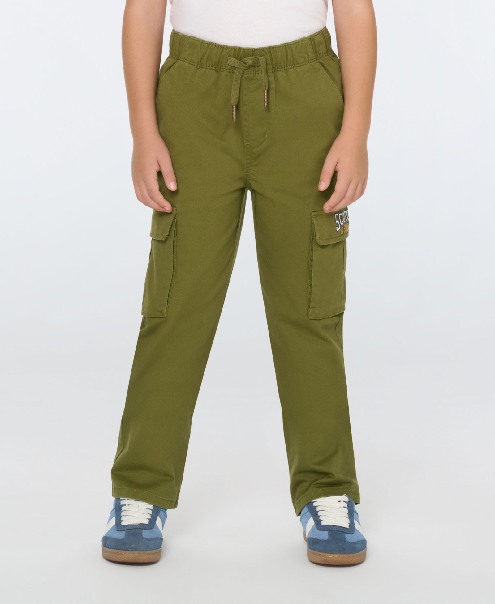 SCOTCH & SODA Big Boys Stretch Cotton Twill Pant