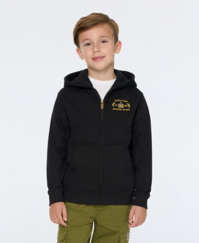 SCOTCH & SODA Big Boys Graphic Fleece Zip Up Hoodie