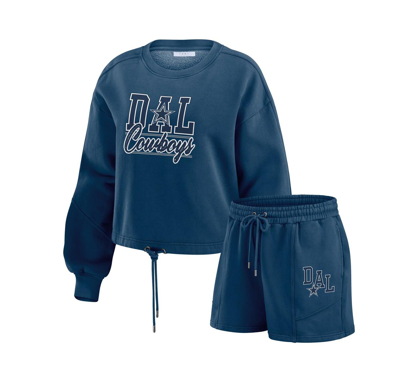 Женский комплект WEAR by Erin Andrews: футболка и шорты с принтом Dallas Cowboys
