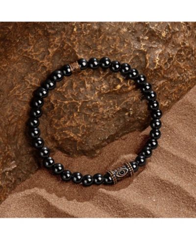 Браслет Karma and Luck Hematite Evil Eye Charm