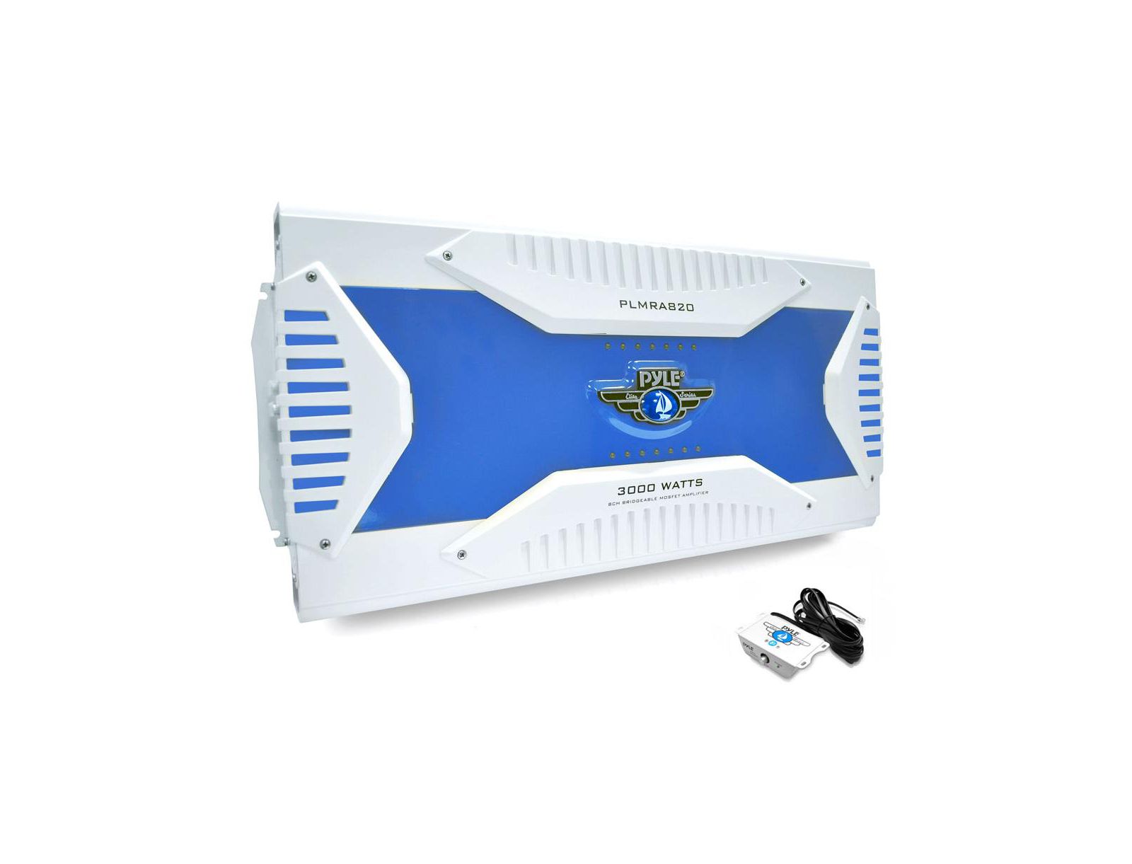Pyle 3000W Waterproof 8-Channel Marine Amplifier