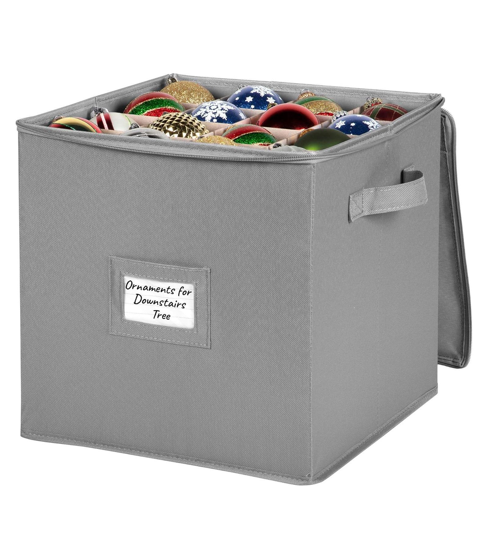 Florida Brands Christmas Ornaments Storage Box to Protect and Store up to 64-3" Ornaments