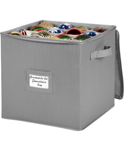 Florida Brands Christmas Ornaments Storage Box to Protect and Store up to 64-3" Ornaments