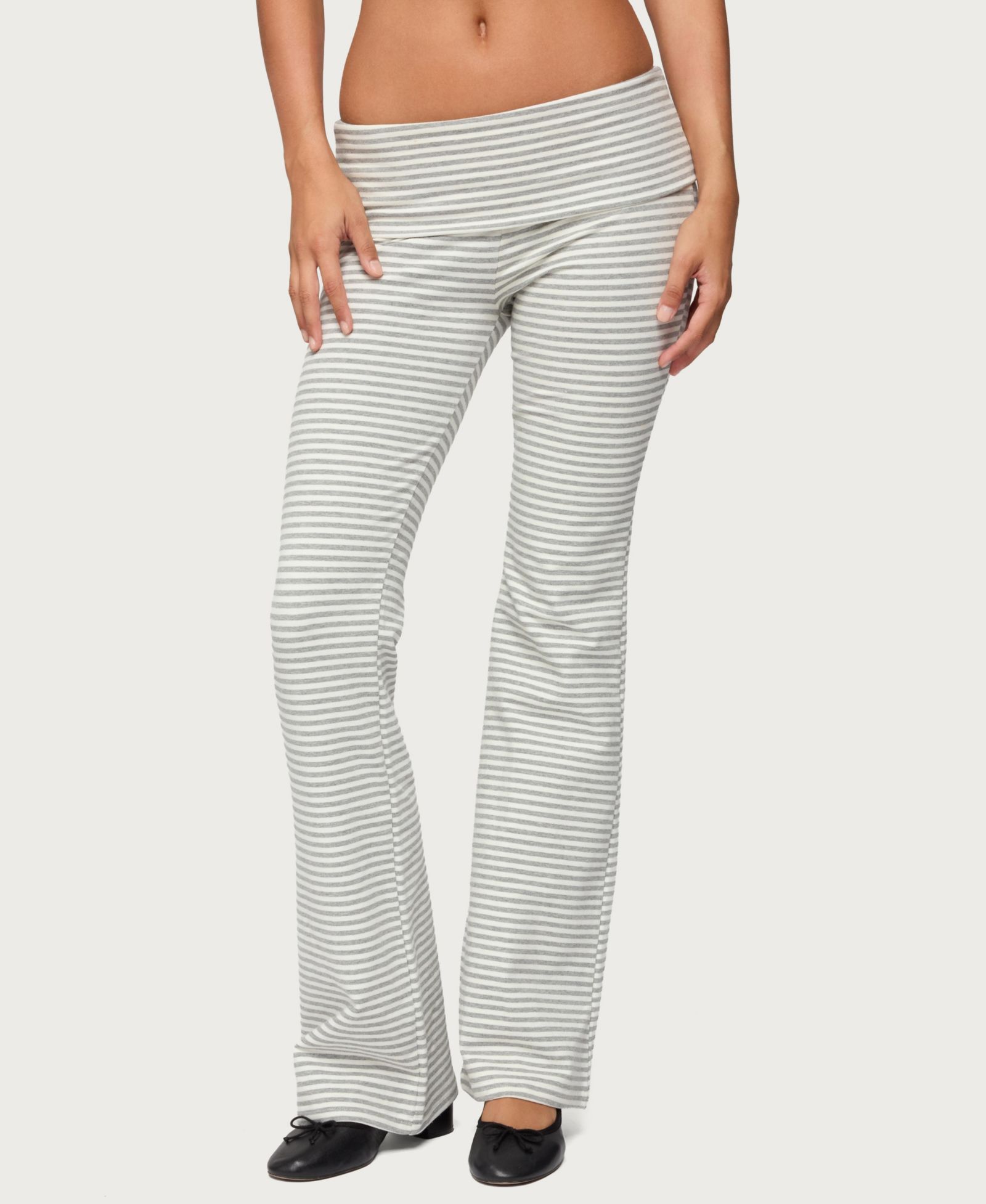 Edikted Women's Pants & Capris Kaeli Stripey Flared Leggings