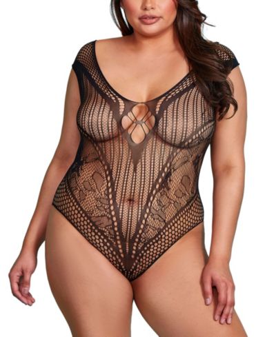 Боди из трикотажа Hauty Plus Size Hosiery
