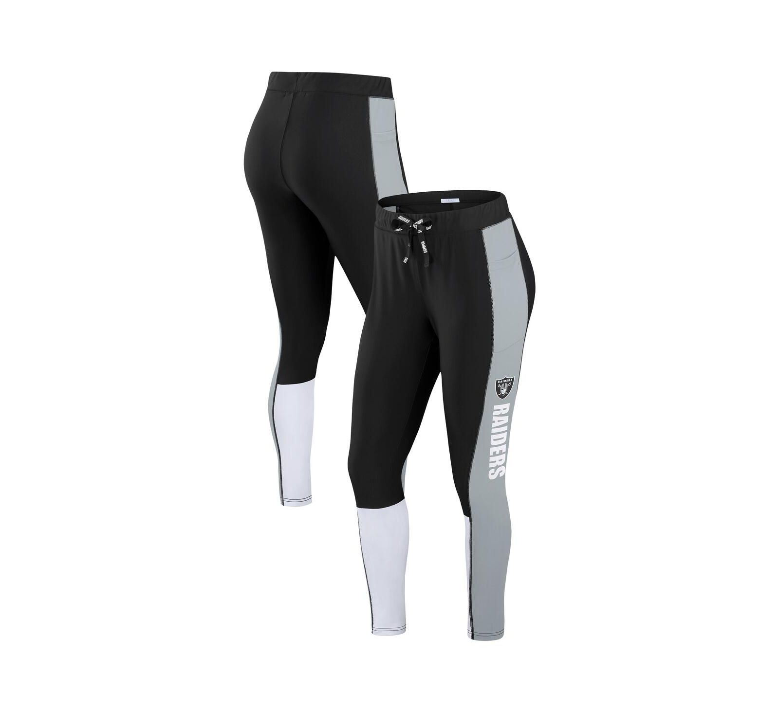 WEAR by Erin Andrews Women's Las Vegas Raiders Color-block Leggings