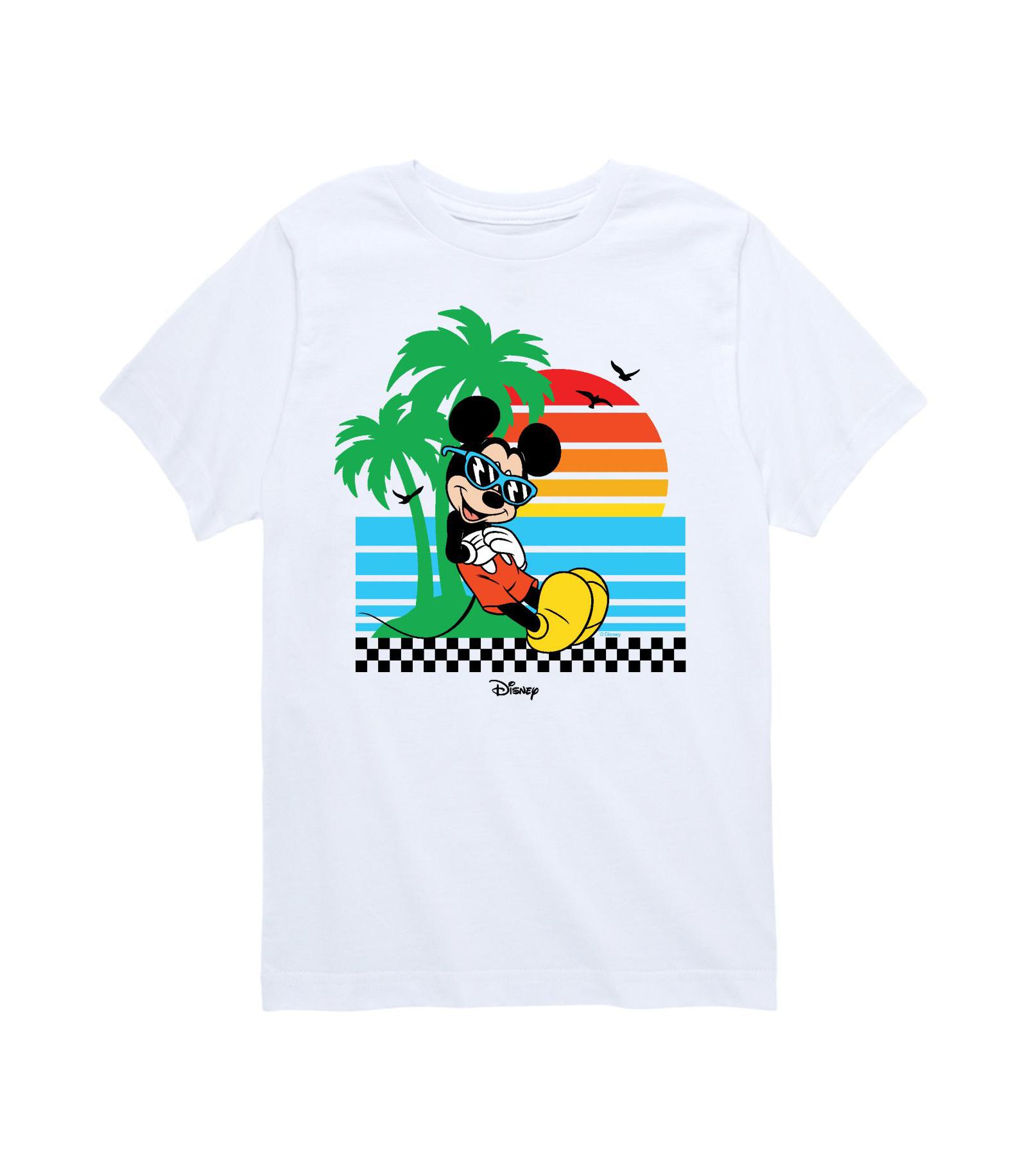 Disney Big Boys Disney Mickey Mouse Beach Graphic Tee