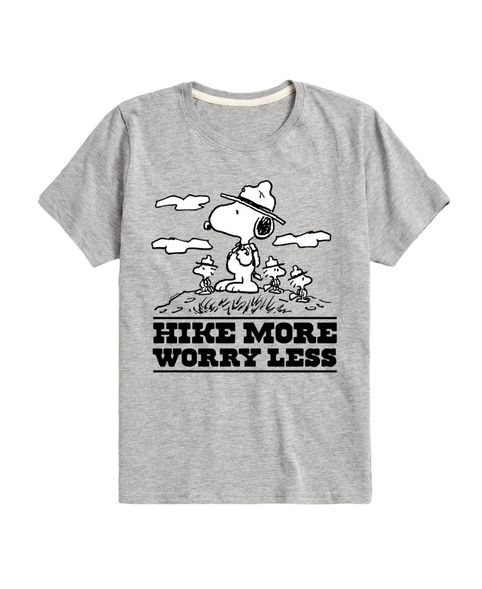 Peanuts детская футболка Snoopy Hike More Worry Less для мальчиков