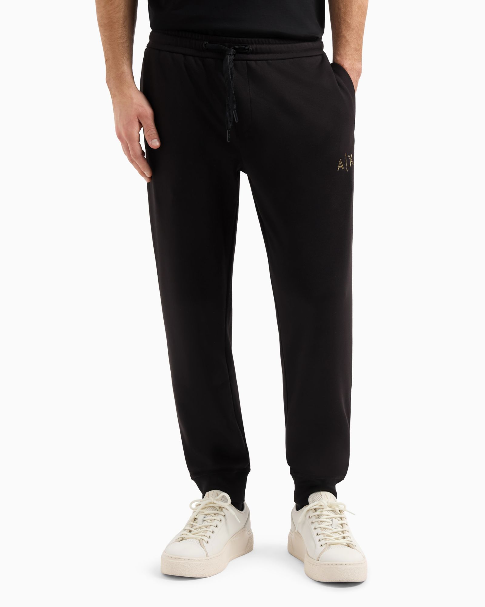 A|X Armani Exchange Men's Stud Logo Joggers
