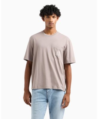 Мужская футболка A|X Armani Exchange Regular Plus Fit с деталью кармана