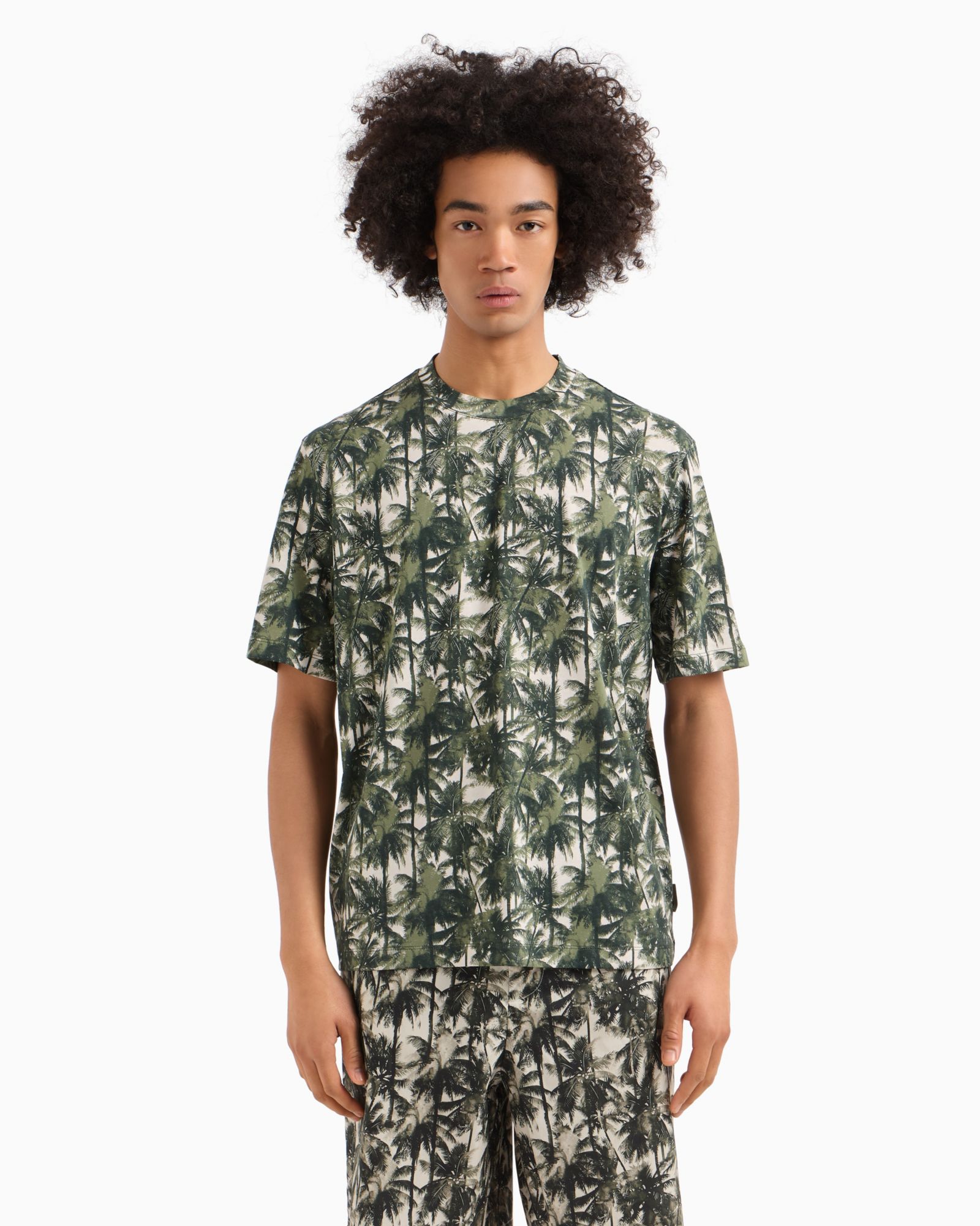 A|X Armani Exchange Men's Palm-Print T-Shirt