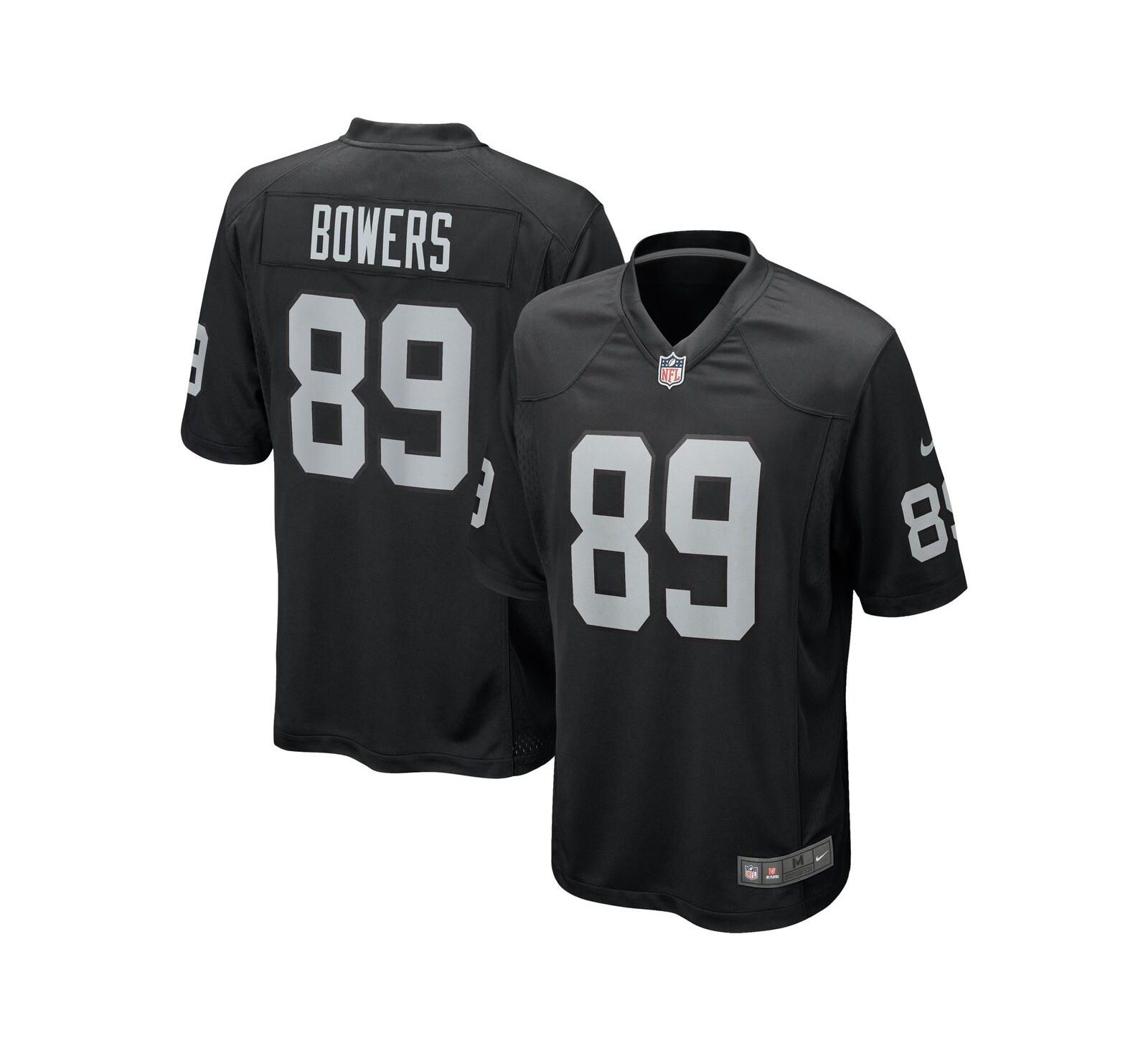 Nike Мужская джерси Nike Brock Bowers Black Las Vegas Raiders