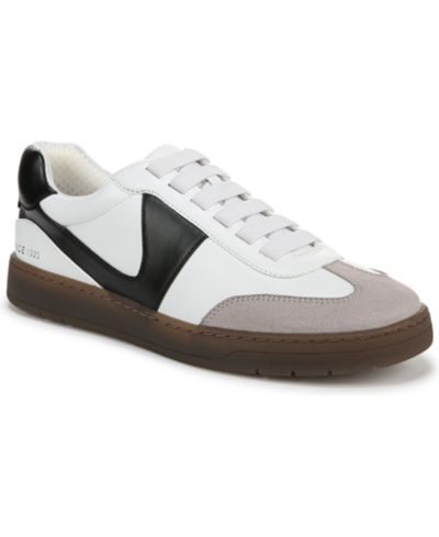 White/Black Faux Leather