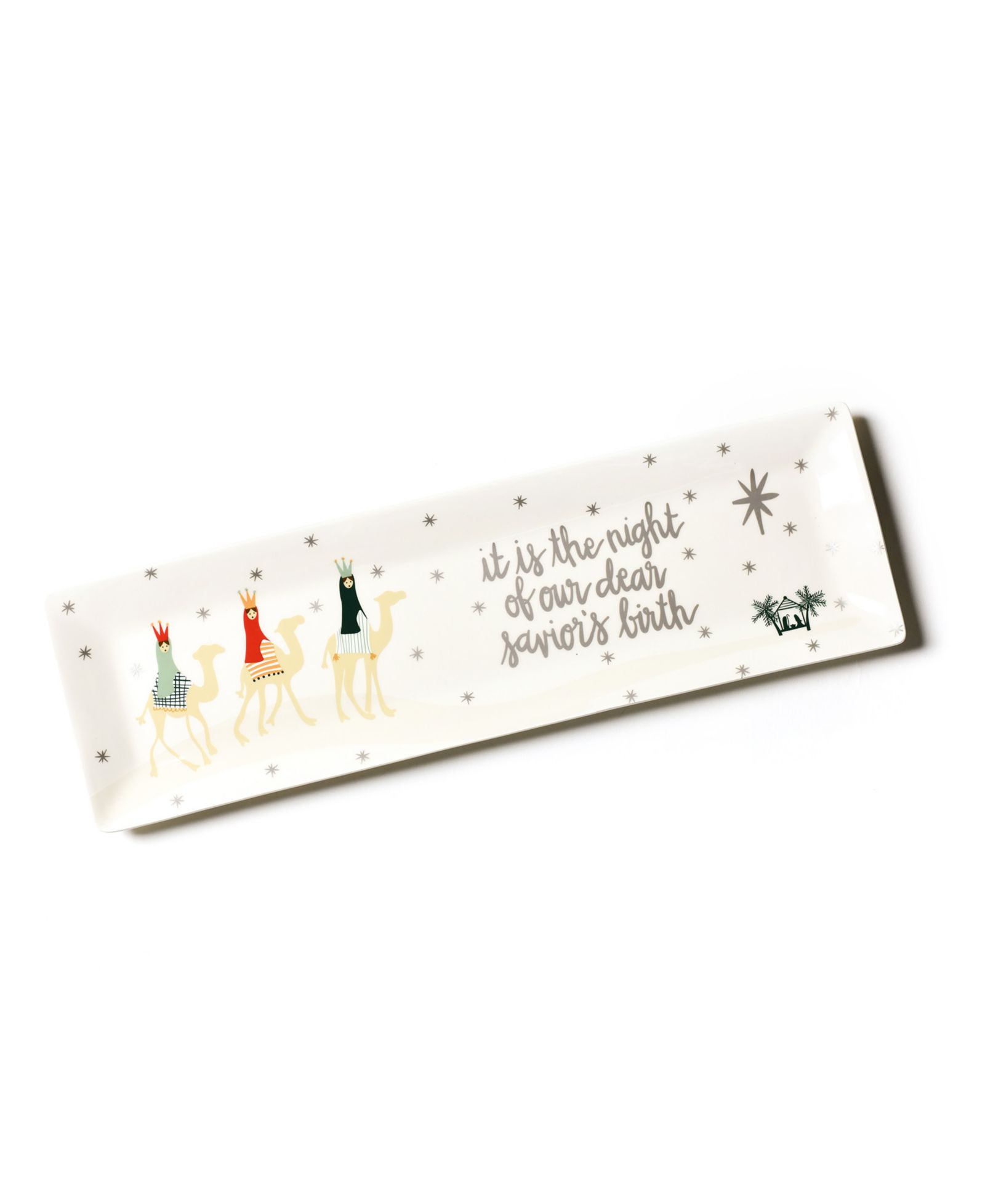 Coton Colors O Holy Night in Color Skinny Rectangle Tray