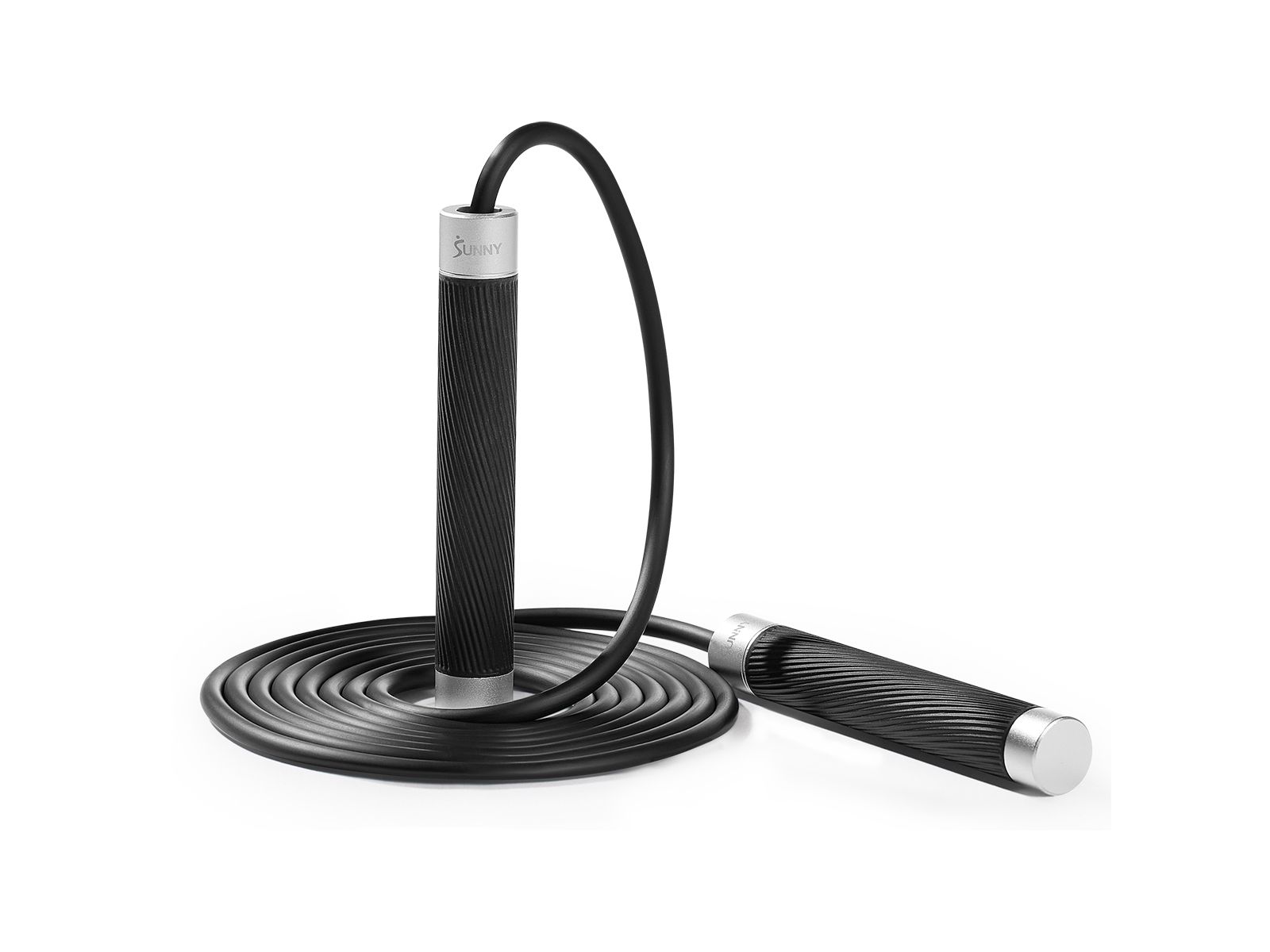 Sunny Health & Fitness Exercise Weighted Jump Rope Weighted with  Adjustable Length
