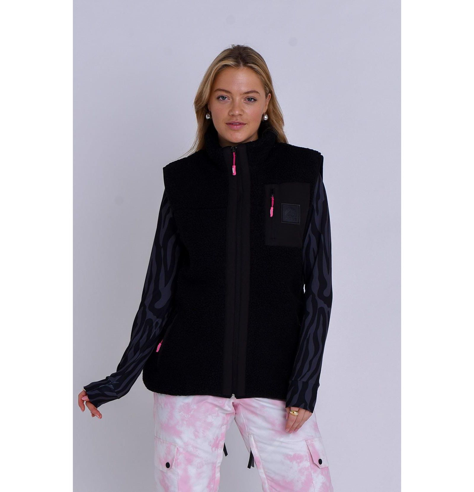 OOSC Women's Method Sherpa Vest Dusky Pink